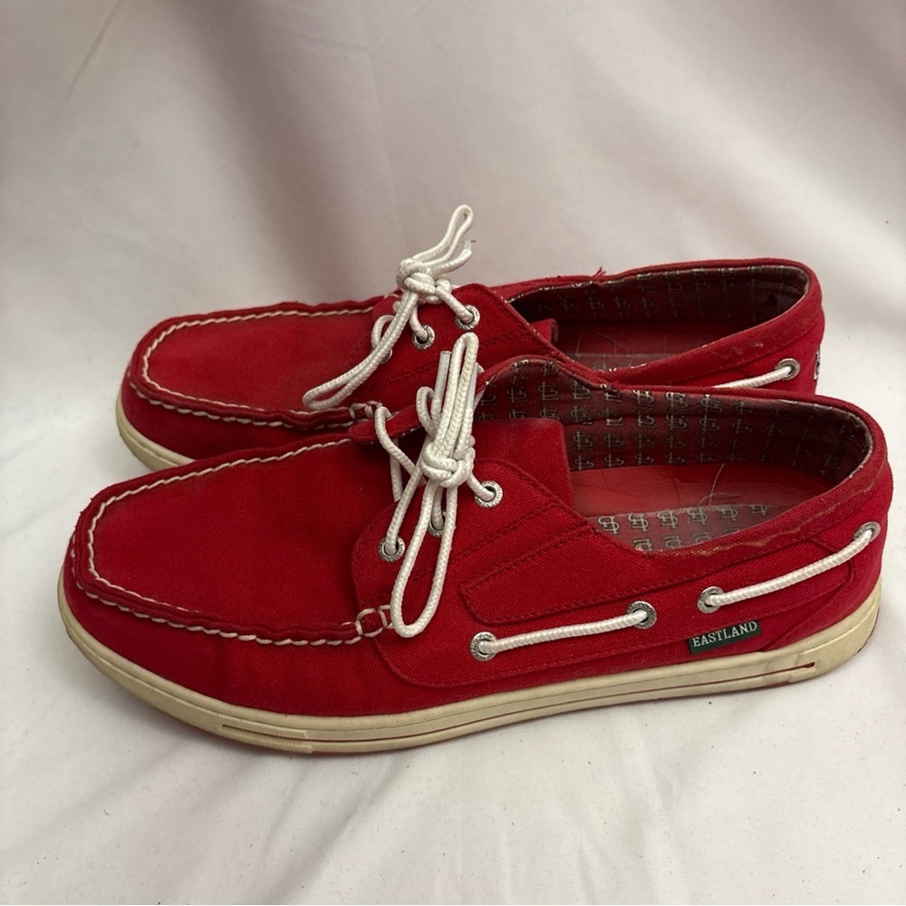Eastland Men’s Boat Shoes Size 12 St. Louis Cardinals Theme Red MLB Baseball STL - Picture 8 of 16